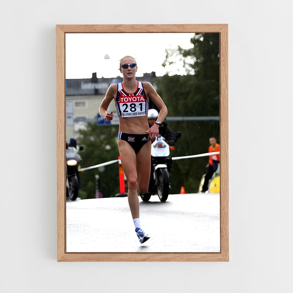 Poster La Course de Paula – affiche Athlétisme (vue 4)